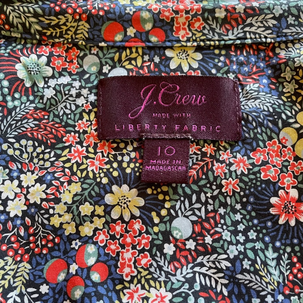 Beautiful for Fall J Crew Liberty women’s blouse, EUC size 10